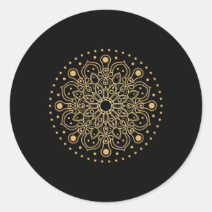 Prana Art Yoga Mandala Heilige Energie Geometrie M Runder Aufkleber