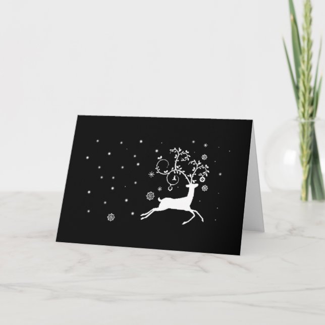 Prancer Feiertagskarte (Vorderseite)