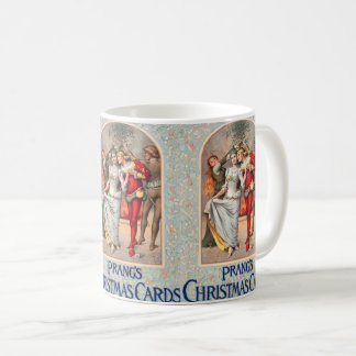 Prang's Weihnachtskarte (ca. 1886) Tasse