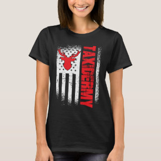 Präparator US-Flagge Hirsch Präparation T-Shirt