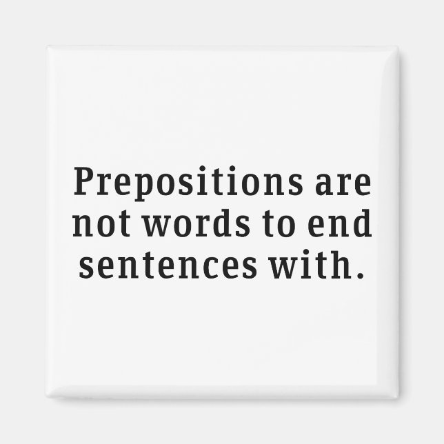 Präpositionen Magnet (Vorne)