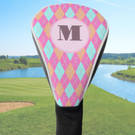 Präppy-Raute-Monogramm-Ladys Golf Headcover
