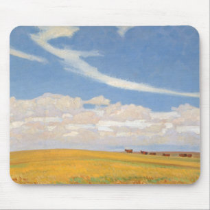 Prärie nach dem Sturm von Maynard Dixon, Vintage A Mousepad