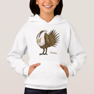 Präriehähnchen Cartoon-Illustration Hoodie