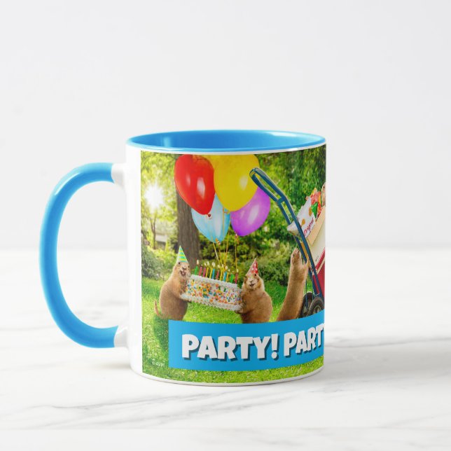 Präriehund-Geburtstagsfeier Tasse (Links)