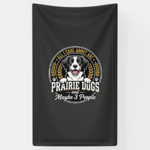 Präriehunde Vielleicht 3 Personen Design Banner