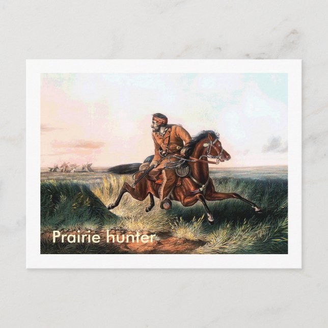 Präriejäger Postkarte (Vorderseite)