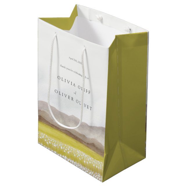 Prärien bei der Blütezeit Mittlere Geschenktüte (Vorderseite Schrägansicht)