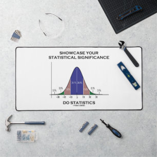 Präsentation Ihrer statistischen Signifikanz Stati Schreibtischunterlage
