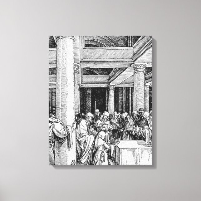 Präsentation im Tempel, c.1503/4 Leinwanddruck (Vorderseite)