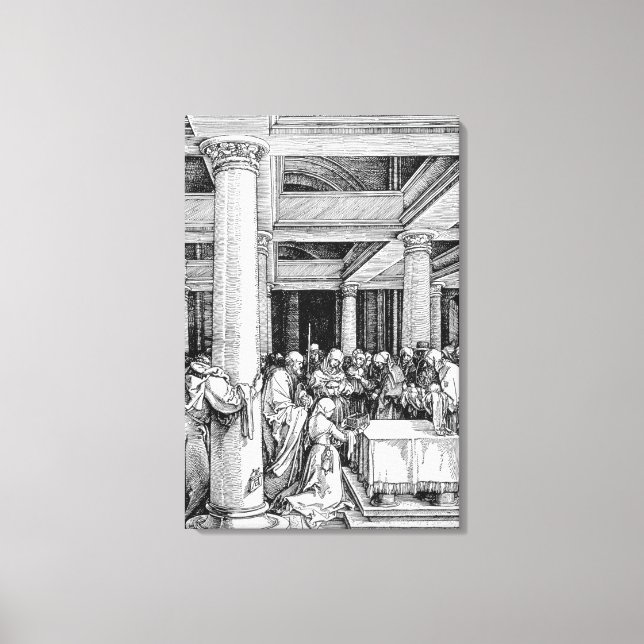 Präsentation im Tempel, c.1503/4 Leinwanddruck (Vorderseite)