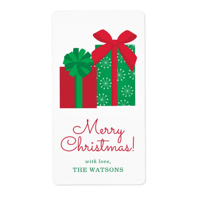 Präsentiert Personalisierte Geschenkmarke (Vorne)