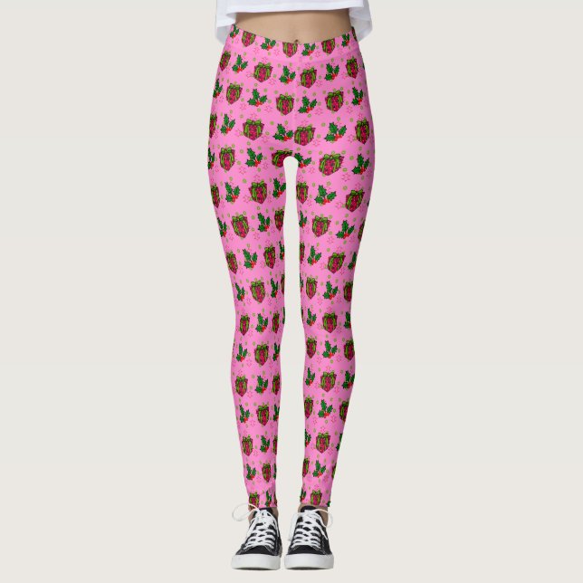 Präsentiert und Holly_pink Leggings (Vorderseite)