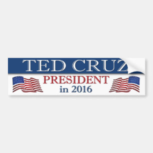 Präsident 2016 Ted-Cruz patriotisch Autoaufkleber