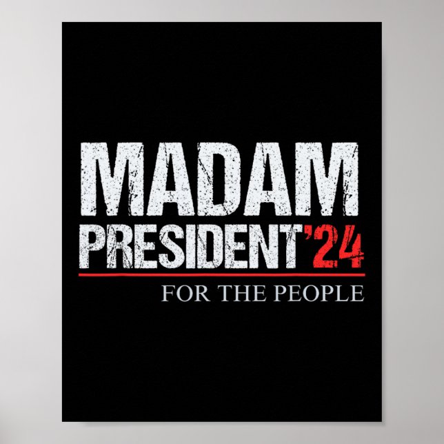 Präsident 2024 Pro Choice Feminist Poster (Vorne)