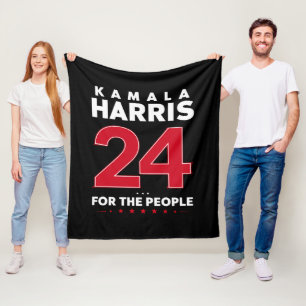 Präsident 47 Kamala Harris 2024 Unterstützen Sie M Fleecedecke
