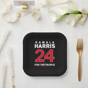 Präsident 47 Kamala Harris 2024 Unterstützen Sie M Pappteller