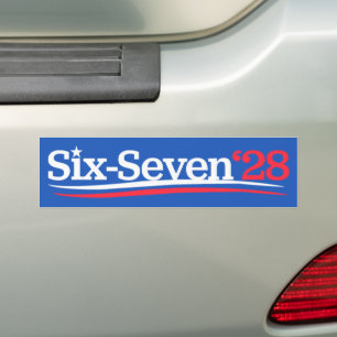 Präsident 67 Wähle Sechs-Sieben 2028 Lustig Autoaufkleber