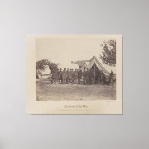Präsident Abe Lincoln auf Schlachtfeld von Leinwanddruck