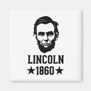 Präsident Abraham Lincoln 1860 - Abe - America Sil Magnet