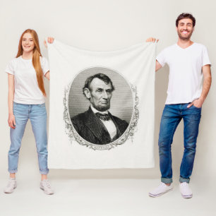 Präsident Abraham Lincoln  Fleecedecke