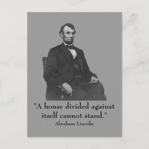 Präsident Abraham Lincoln Postkarte
