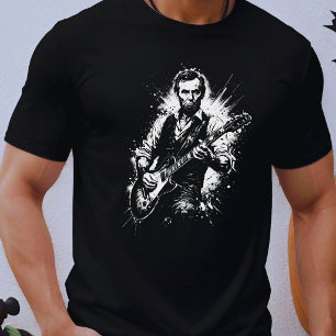 Präsident Abraham Lincoln spielt Gitarre T-Shirt