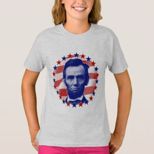 Präsident Abraham Lincoln US Flagge T-Shirt