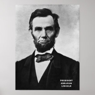 Präsident Abraham Lincoln USA Poster