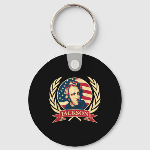 Präsident Andrew Jackson Amerikanischer Konservati Schlüsselanhänger