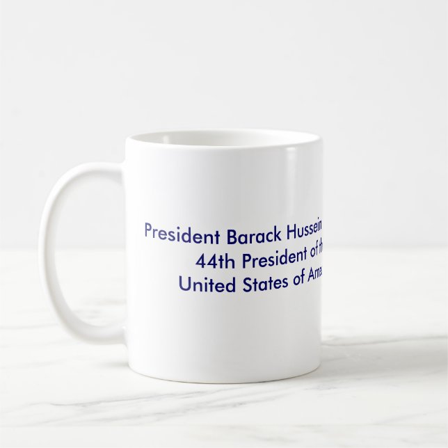 Präsident Barack Obama2, Präsident Barack Husse… Kaffeetasse (Links)