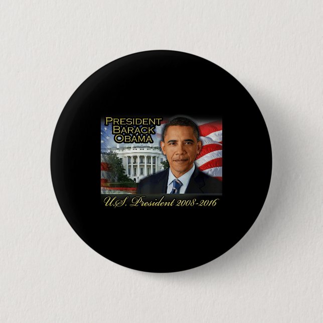 Präsident Barack Obama 2008-2016 US-Präsident Button (Vorderseite)