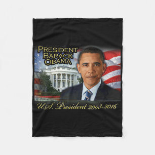 Präsident Barack Obama 2008-2016 US-Präsident Fleecedecke