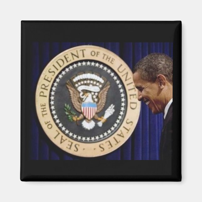 Präsident Barack Obama 2009 Magnet (Vorne)