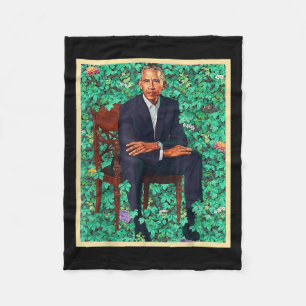 Präsident Barack Obama 2028 Portrait Patriotic Dem Fleecedecke
