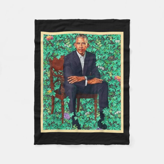 Präsident Barack Obama 2028 Portrait Patriotic Dem Fleecedecke (Vorderseite)