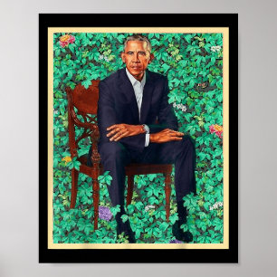 Präsident Barack Obama 2028 Portrait Patriotic Dem Poster