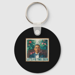 Präsident Barack Obama 2028 Rtrait Patriotischer D Schlüsselanhänger