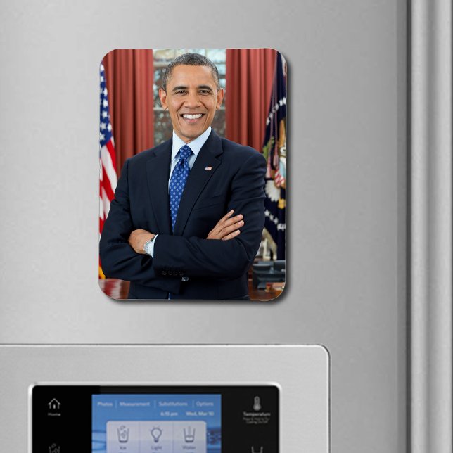 Präsident Barack Obama 2. Amtszeit Offizielles Por Magnet (President Barack Obama 2nd Term Official Portrait Magnet)