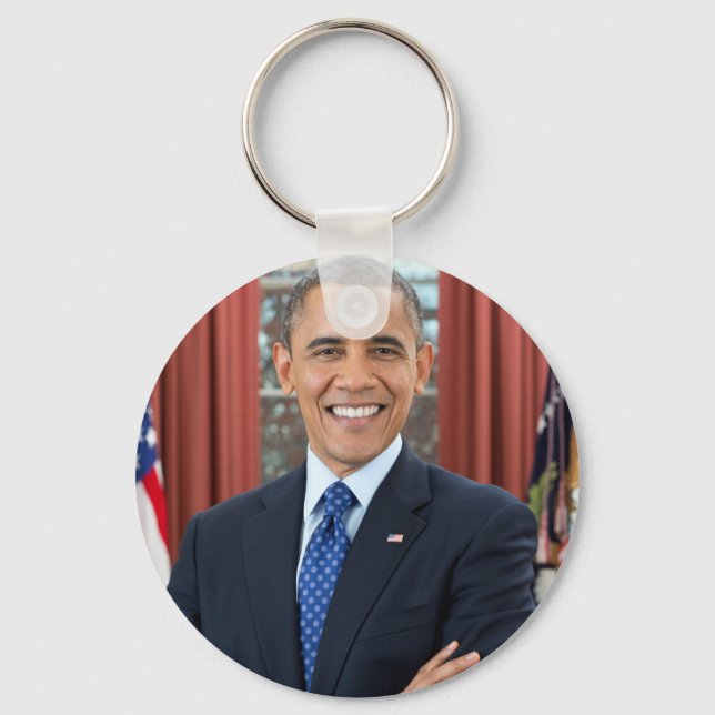 Präsident Barack Obama 2. Amtszeit Offizielles Por Schlüsselanhänger (Vorderseite)