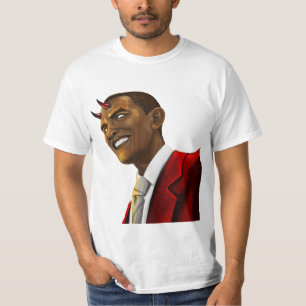 Präsident Barack Obama als der Teufel Halloween T-Shirt