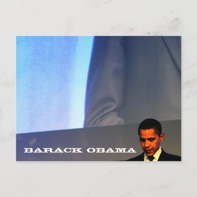 Präsident Barack Obama - Anpassbar Postkarte (Vorderseite)