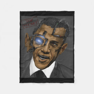 Präsident Barack Obama Evil Cool Robot Fleecedecke