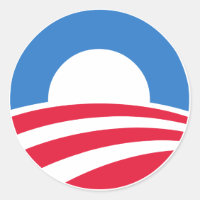 Präsident Barack Obama Logo-Aufkleber