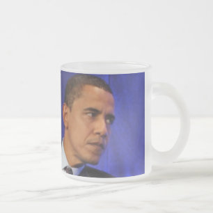 Präsident Barack Obama Mattglastasse