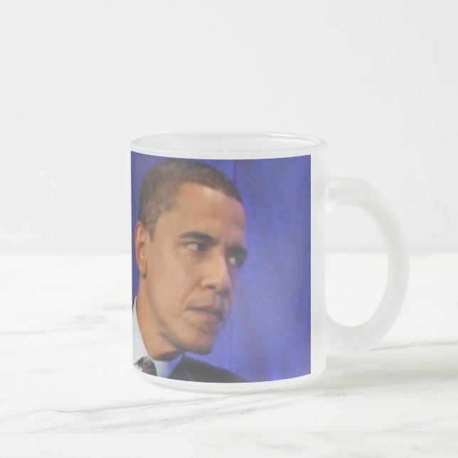 Präsident Barack Obama Mattglastasse (Rechts)