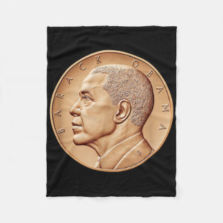 Präsident Barack Obama Medaille Coin Shirt-Black H Fleecedecke