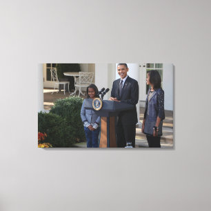 Präsident Barack Obama pardbt die Leinwanddruck