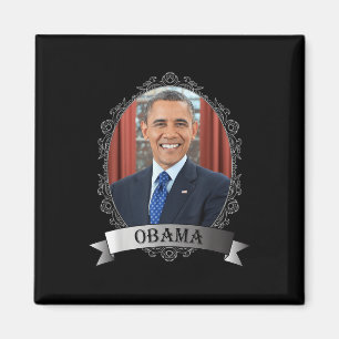Präsident Barack Obama Portrait_1 Magnet