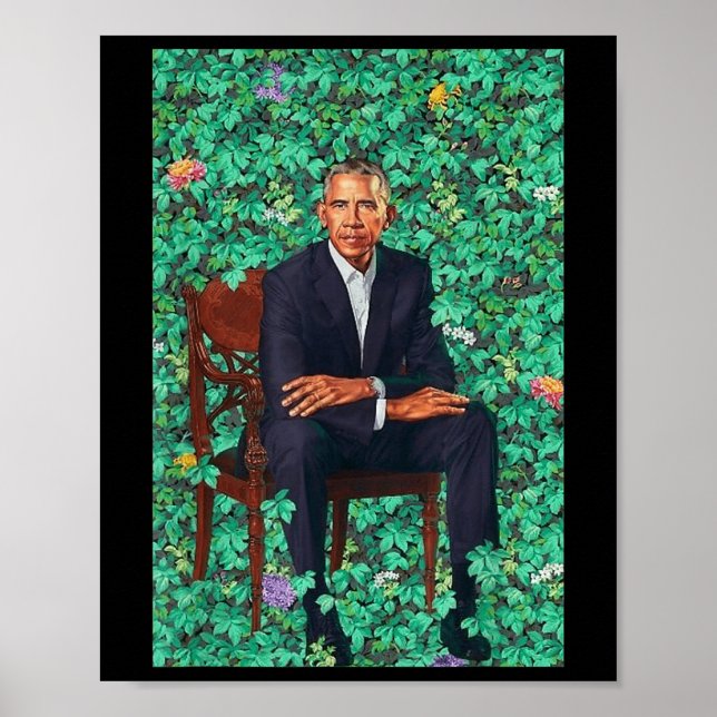 Präsident Barack Obama Portrait Shirt Poster (Vorne)